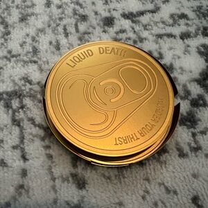 Liquid Death Metal Coasters (new, no box)